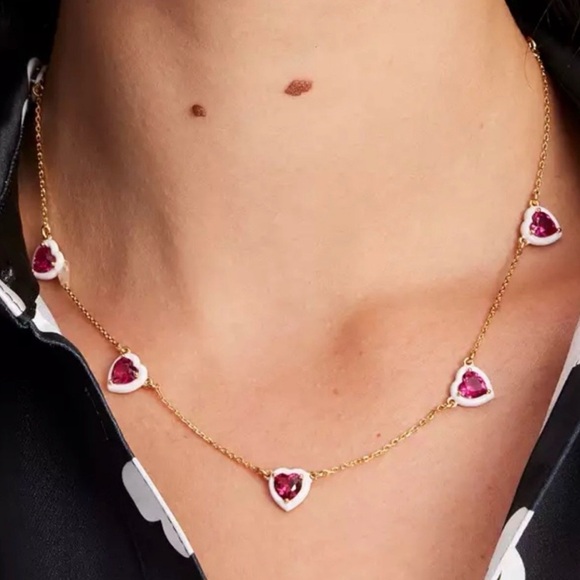 kate spade Jewelry - Kate Spade Sweetheart Station Necklace NWT Dustbag Included